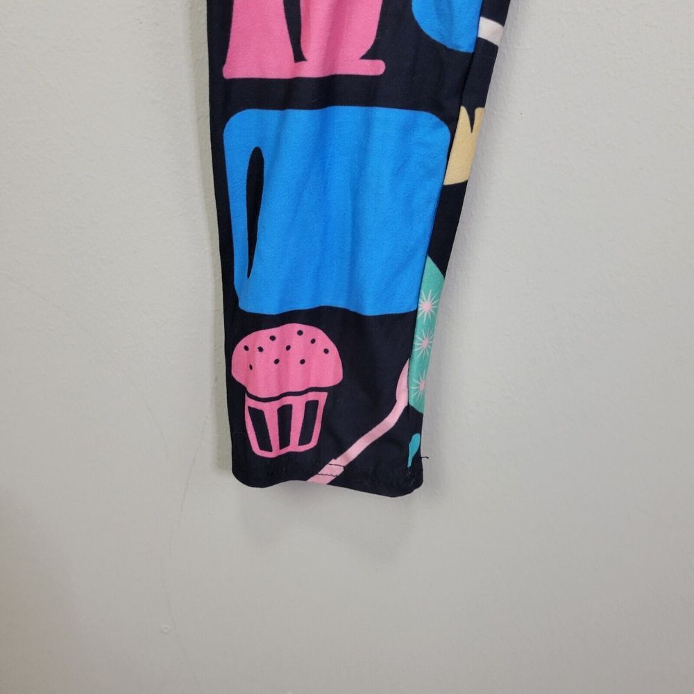 Mad Hatter Dezign Baking Fun Polyester Spandex Ankle Leggings One Size Fits All - Picture 3 of 6